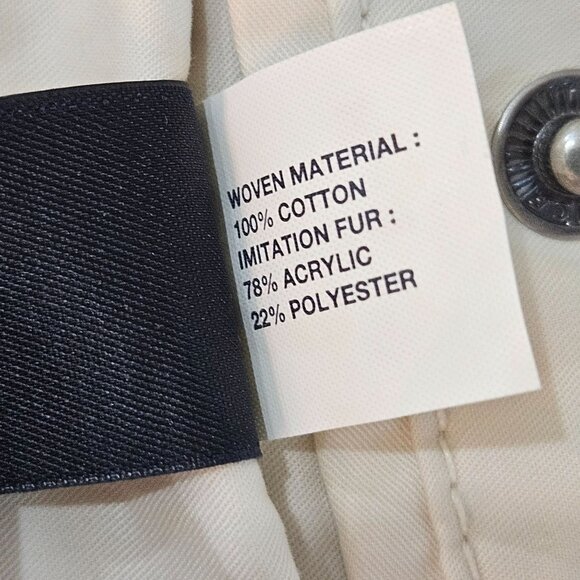 Vintage Gap Women's XL Vintage Reversible Zip Vest Faux Fur & Cotton Blend - Picture 9 of 11